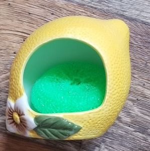 Lemon sponge holder 5" High x 6" Wide Huge Rare